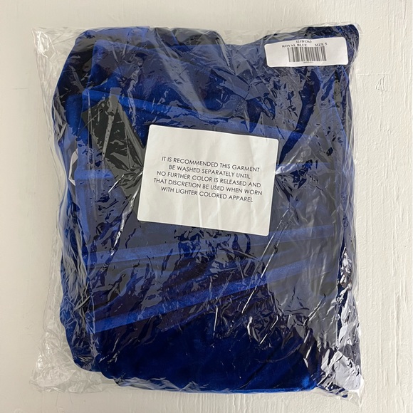 Lulus Glamorous Celebrations Royal Blue Velvet Strapless Tulip Dress NWT Small - Picture 8 of 9